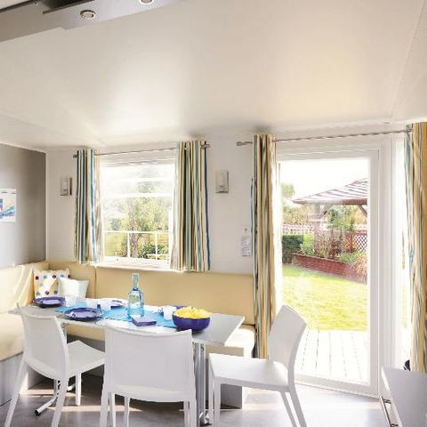 Mobilheim 4 personen - Mobilheim CONFORT 31m² (3 Zimmer) + TV + halbüberdachte Terrasse | 6 Personen