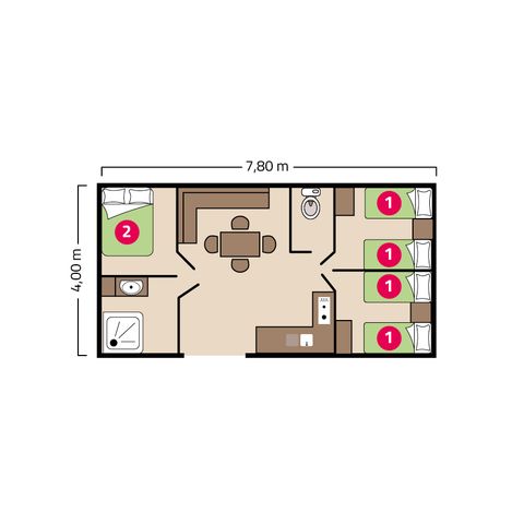 CASA MOBILE 6 persone - Famiglia Clim
