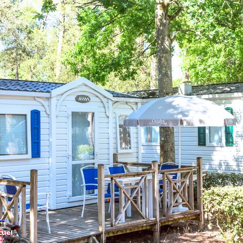 Mobile home 4 persons - Standard 22m²- 2 bedrooms - Small terrace - TV