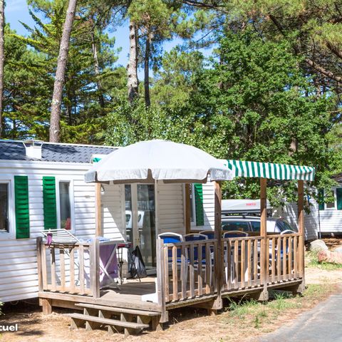 Mobile home 4 persons - Confort 24m² - 2 bedrooms - Small terrace - TV