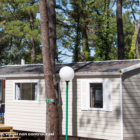 Stacaravan 4 personen - Confort 24m² - 2 kamers - Klein terras - TV