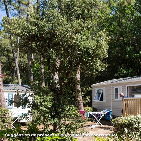 Mobile home 4 persons - Confort 24m² - 2 bedrooms - Large terrace - TV