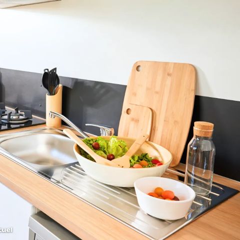 MOBILE HOME 4 people - NEW // Homeflower PREMIUM PLUS 29m² (2 bedrooms) + beds made on arrival and end-of-stay cleaning