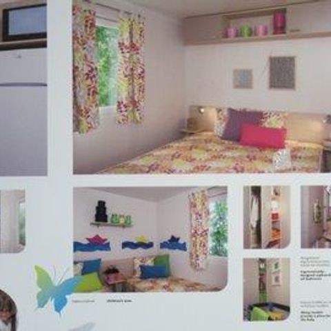 STACARAVAN 6 personen - 3 slaapkamers, 32m² + airconditioning