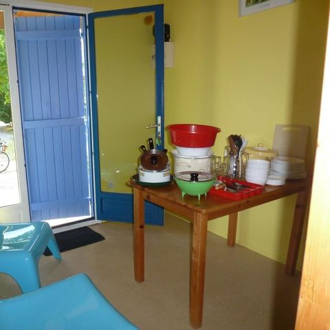 CHALET 4 personas - 2 habitaciones, 25m² + aire acondicionado