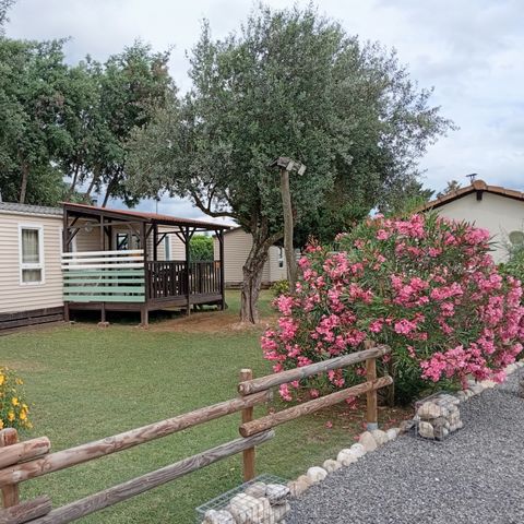 Mobilhome 4 personas - Confort "Mimosa - Marguerite - Crocus - Jacinthe" 2 habitaciones Climatización