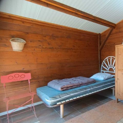 CHALET 2 personen - Kleine houten slaapzaal (zonder keuken of water)