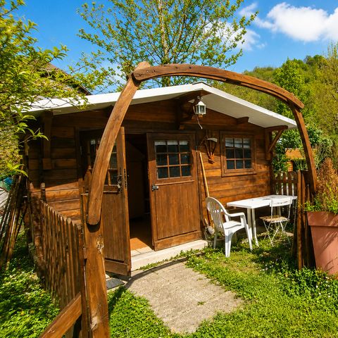 Chalet 2 persons - Small wooden dormitory chalet (without kitchen or water)