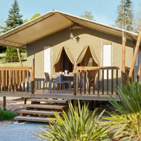Canvas and wooden tent 4 persons - Lodge