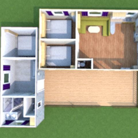 MOBILHOME 10 personas - casa rural 3 dormitorios