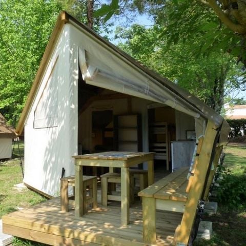 TENTE TOILE ET BOIS 5 personnes - Tente ecolodge