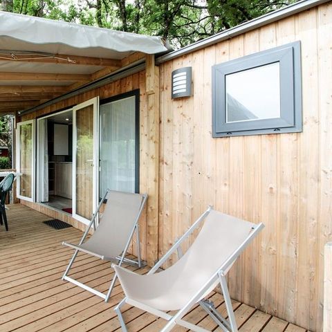 Mobile home 6 persons - Saint Cirq Lapopie – - 3 bedrooms - – Semi-covered terrace