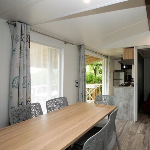 Mobilhome 6 personnes - Saint Cirq Lapopie - 3 chambres - Terrasse semi-couverte