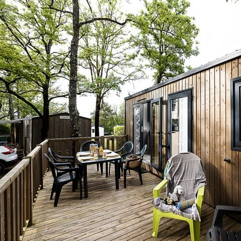 BUNGALOW 4 personnes - Confort Rocamadour - TV - 2 chambres - terrasse couverte
