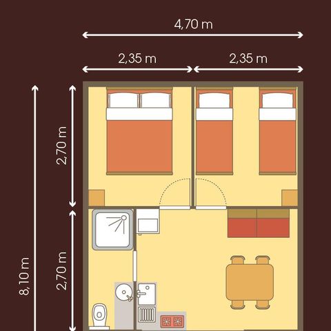 Allogi 5 persone - Cabane Perchée - 2 camere da letto