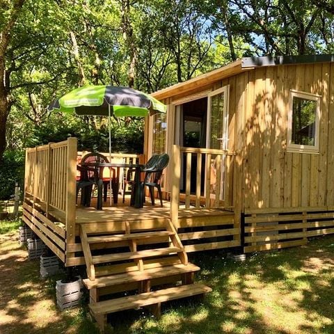 Chalet 5 personen - Cottage Martel - 2 Zimmer - ohne Sanitäranlagen, ohne Heizung - nicht überdachte Terrasse