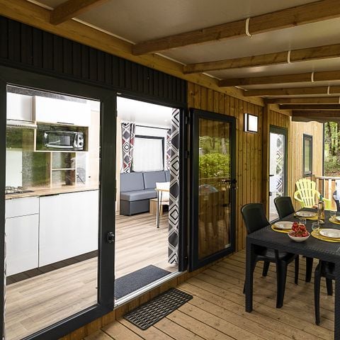 Stacaravan 6 personen - Privilège Loupiac - 2 slaapkamers - TV