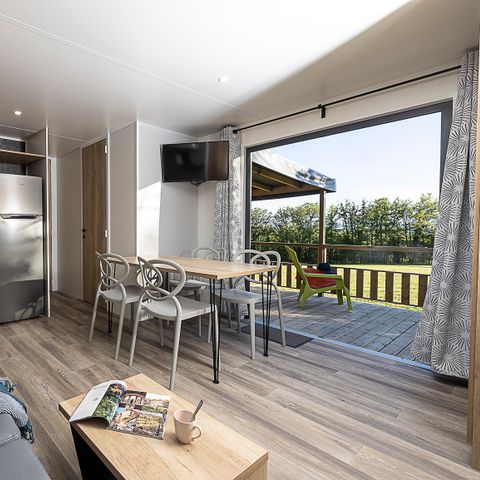 Mobilheim 8 Personen - Premium Lacave - 3 Zi - TV - Klimaanlage - LV - 2 Bäder