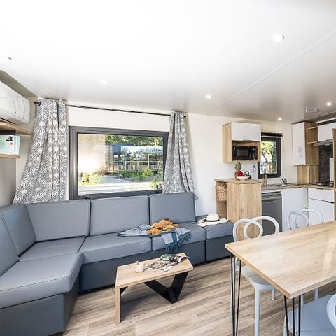 Mobilheim 8 personen - Premium Lacave - (3 Schlafräume) - TV - Klimaanlage - LV - 2 Bäder