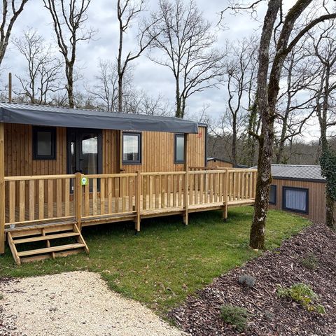 Stacaravan 4 personen - Privilège Souillac - 2 slaapkamers - TV - Airconditioning