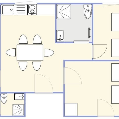 GÎTE 6 personnes - 3 chambres
