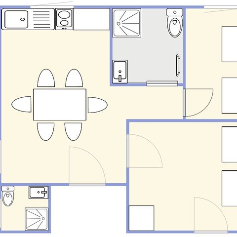 LANDHUIS 6 personen - 3 slaapkamers
