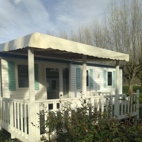 Mobilheim 7 Personen - MH3 TRIO, mit Sanitäranlagen