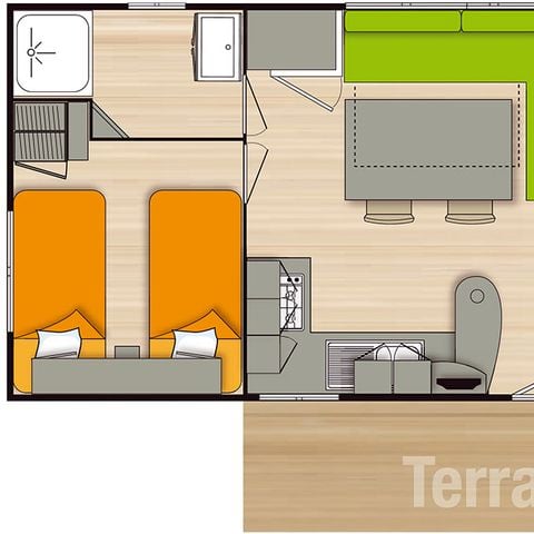 Mobile home 6 persons - Mobile home 4/6P Standard - TV