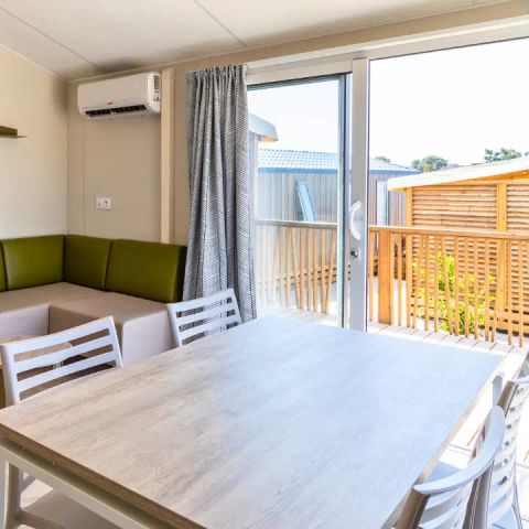 Stacaravan 6 personen - Stacaravan Premium Groot 4 Kamers 6 Personen Airconditioning + TV