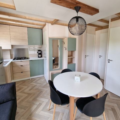 Chalet 4 personnes - Chalet Mimosa 2 chambres avec climatisation