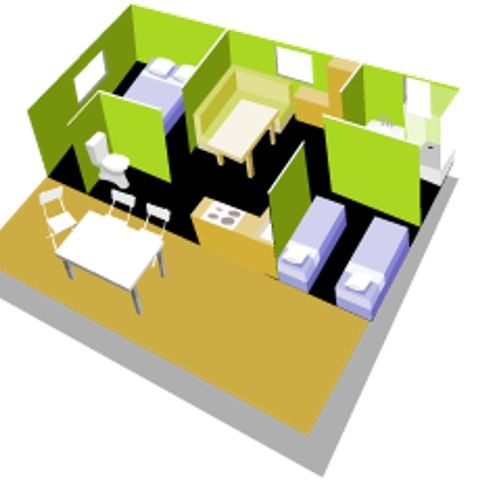 Mobile home 6 persons - LOUISIANE