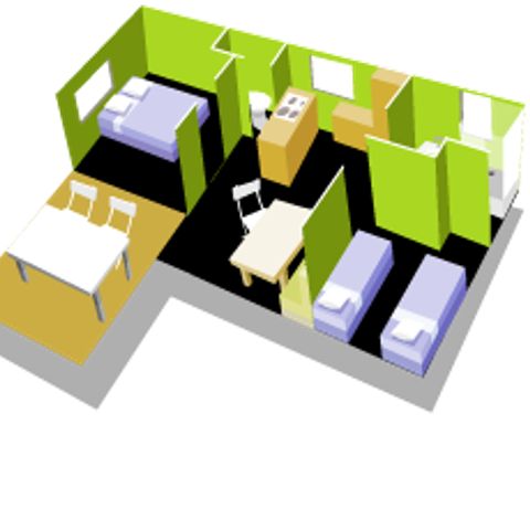 MOBILHOME 5 personas - CARAIBE