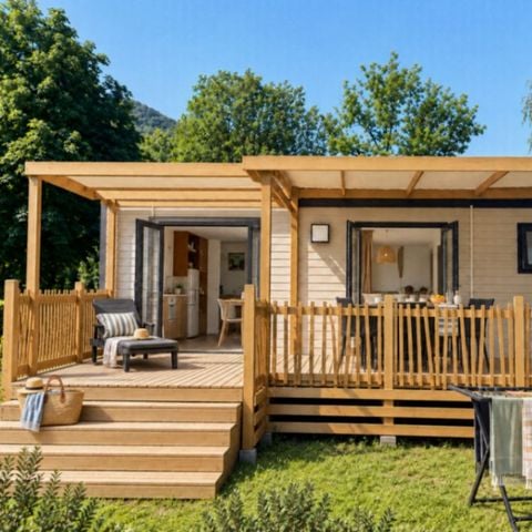 Mobilhome 4 personnes - Cottage Prestige - 2 chambres - Clim
