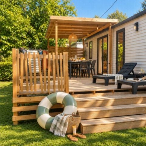 Mobilhome 6 personnes - Cottage Prestige - 3 chambres - Riviere - Clim