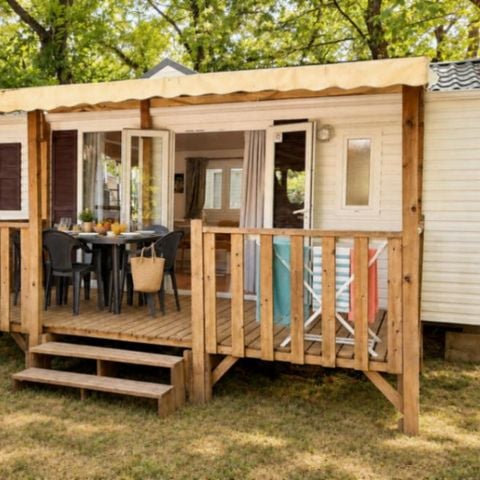 Stacaravan 4 personen - Vakantiehuis met - 2 slaapkamers