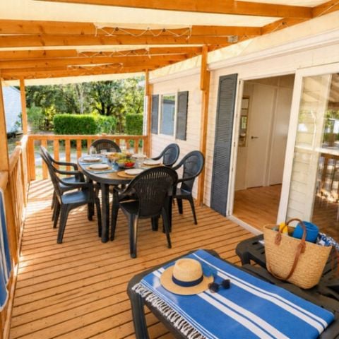 Stacaravan 6 personen - Vakantiehuis met - 3 slaapkamers - Airconditioning