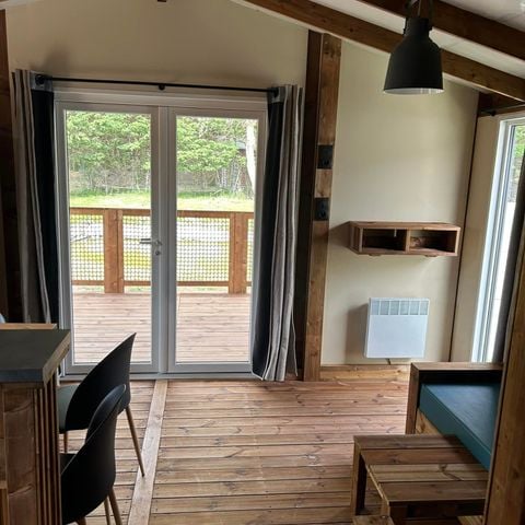 Lodge 4 personen - ECO LODGE 2 Zimmer 1 Doppelbett / 2 Einzelbetten / 1 Brückenbett
