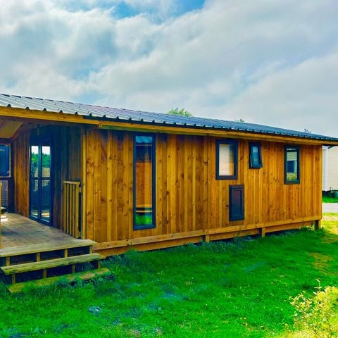Lodge 4 personen - ECO LODGE 2 Zimmer 1 Doppelbett / 2 Einzelbetten / 1 Brückenbett