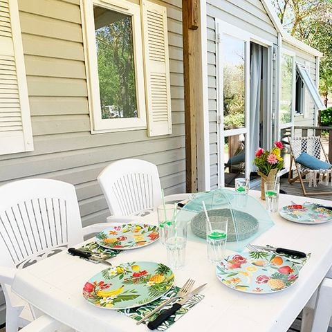 BUNGALOW 6 personnes - WELCOME 32m² - 3 chambres - TV - climatisation - terrasse -