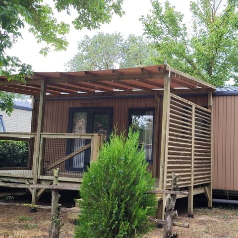 MOBILHOME 4 personnes - PREMIUM 30m² - 2 chambres - TV - lave-vaisselle - climatisation - terrasse