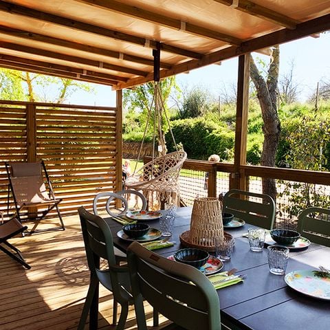 MOBILHOME 6 personas - Mobil-home PREMIUM 32m² - 3 habitaciones - TV - lavavajillas - aire acondicionado - terraza -