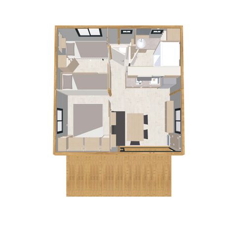 Chalet 5 persons - Cosy - Pedestrian precinct