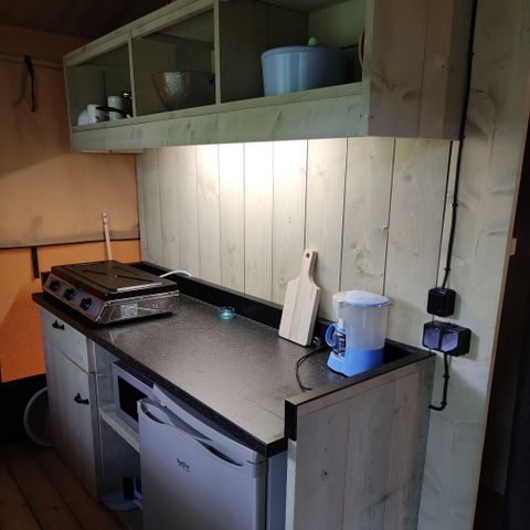 TENDA IN TELA E LEGNO 5 persone - Safari lodge senza servizi igienici