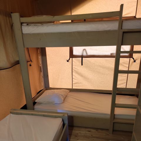 CANVAS AND WOOD TENT 5 people - Safari lodge without sanitary facilities