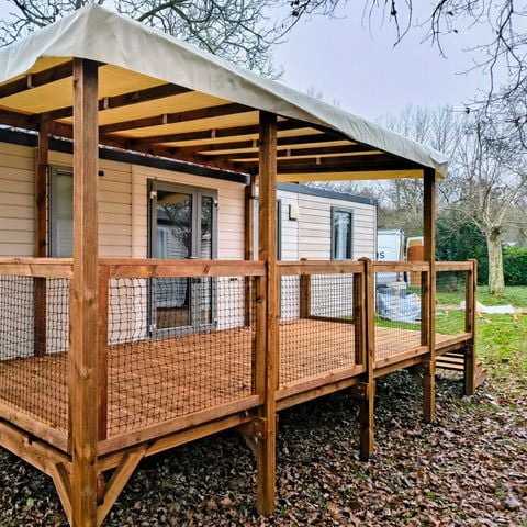 Stacaravan 6 personen - 3 slaapkamers 33m² Gordijn