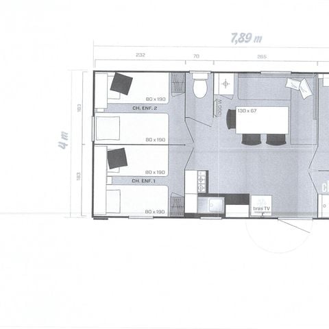 Mobile home 6 persons - 3 bedrooms PREMIUM range Air-conditioned