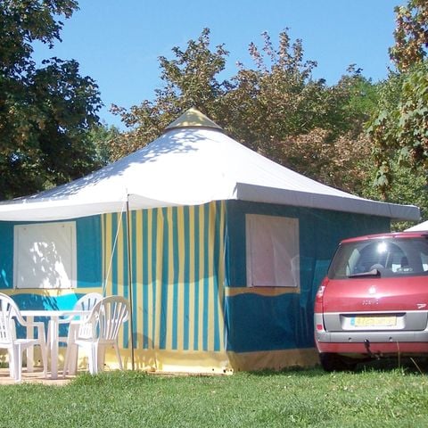 Glampingtent 5 personen - Bengaals Trigano 2 slaapkamers Gamme ECO