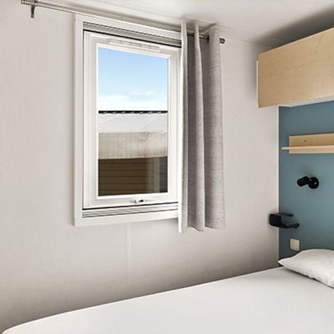 Mobilhome 4 personas - Confort | 2 Dormitorios | 4 Pers. | Terraza elevada | Aire acondicionado.