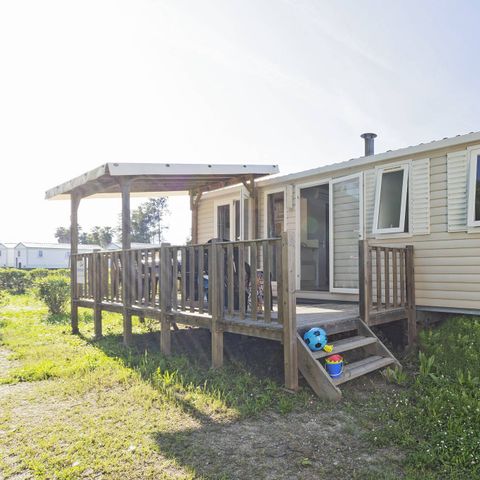 MOBILHOME 6 personas - Mobil-home | Confort | 3 Dormitorios | 6 Pers. | Terraza elevada | Aire acondicionado
