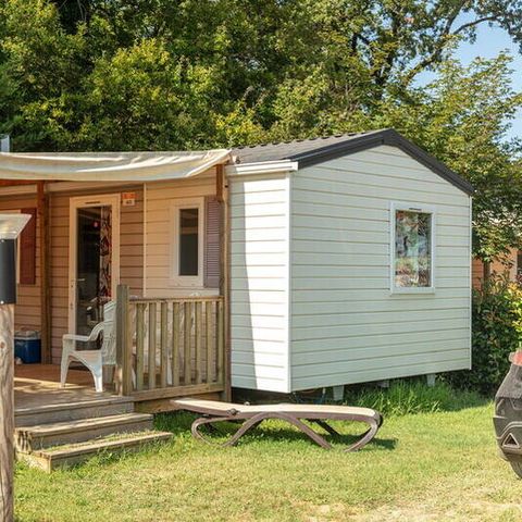 MOBILHOME 4 personas - Mobil-home | Confort | 2 Dormitorios | 4 Pers. | Terraza elevada | Aire acondicionado.